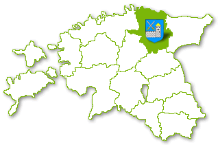 Bild vergrößern: Lage des Kreises Lääne Virumaa in Estland